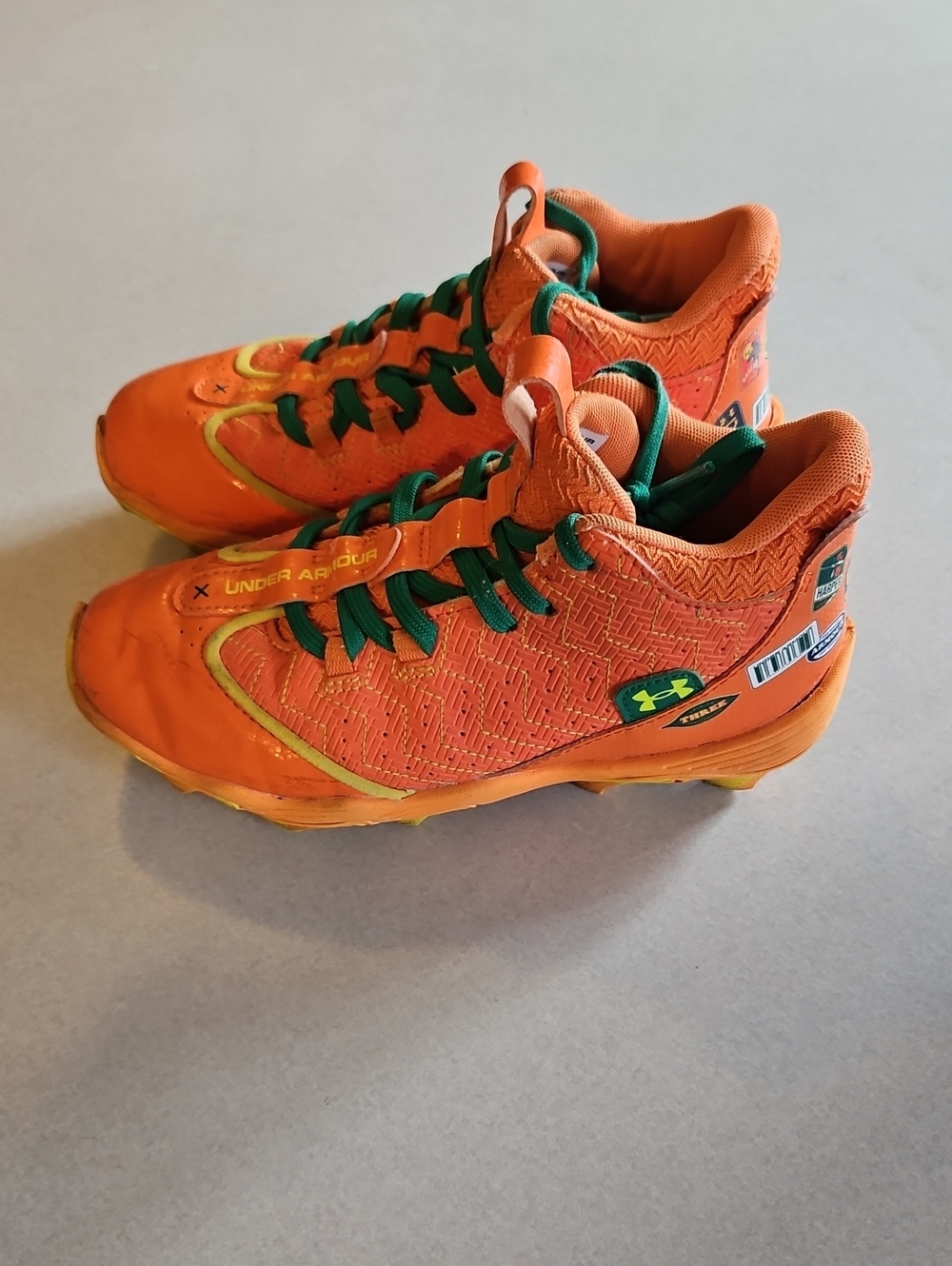 Orange BH Under Armour Baseball Cleats
